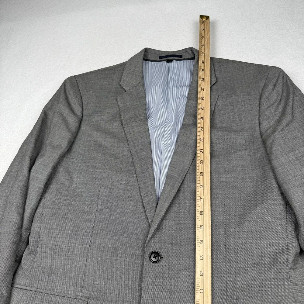 J.Crew Blazer Mens 42R Gray Ludlow Tollegno 1900 Wool Two Button Jacket Slim Fit
